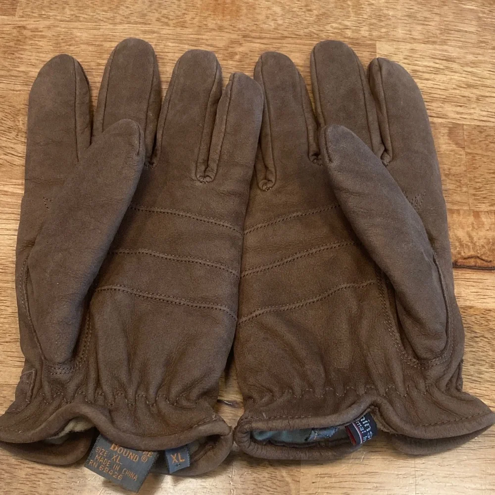 Brown Leather with Thinsulate Gloves